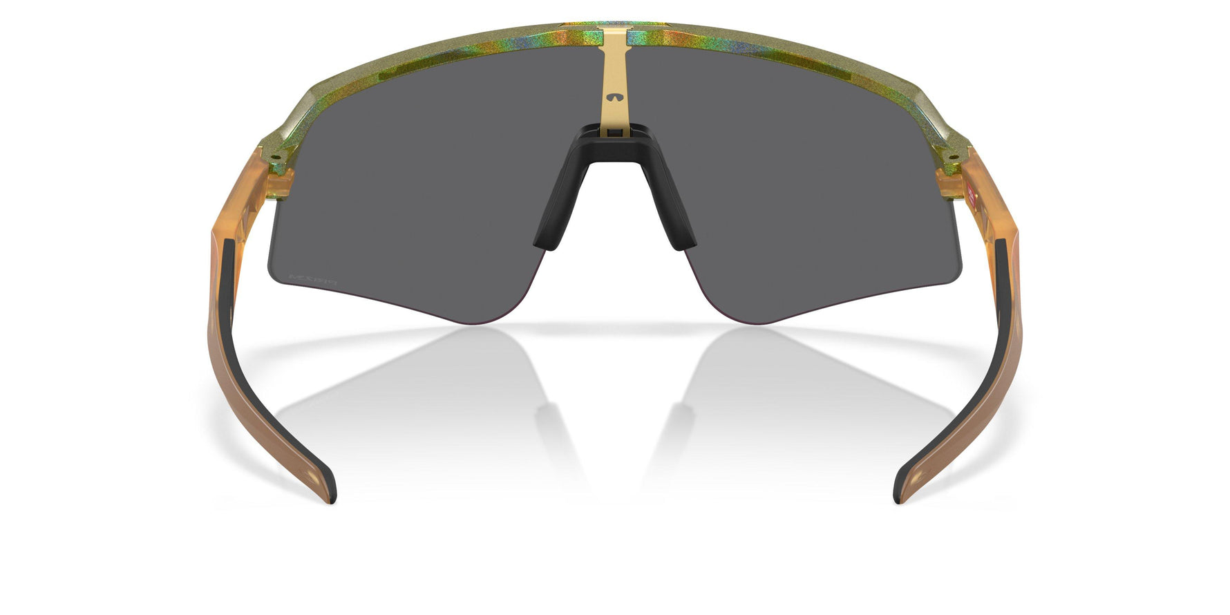 Oakley Sutro Lite Sweep sunglasses in Fern Spacedust with Prizm Black lens, rear view