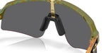 Oakley Sutro Lite Sweep sunglasses in Fern Spacedust with Prizm Black lens, close-up view