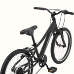 Retrospec Dart 20-inch matte black kids mountain bike with knobby tires and flat handlebars