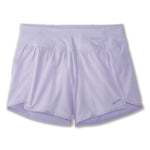 Brooks Chaser 5-inch women's running shorts in light violet dash color