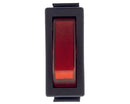 Interruttore unipolare rosso 11x30mm spia