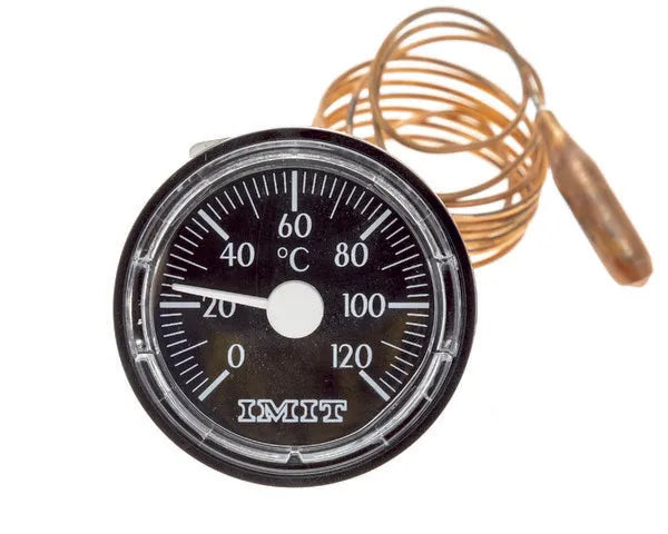 Termometro rotondo da 0º a 120ºC Ø43 mm autobloccante