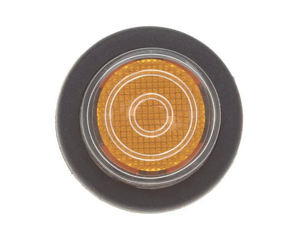 Pulsante ambra con custodia ø25 mm 230v