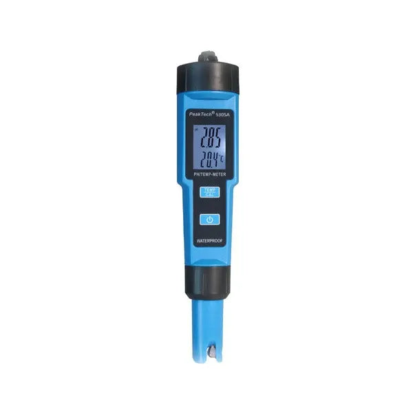 Medidor de pH y temperatura para líquidos Peaktech P 5305A