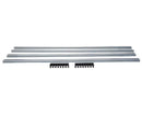 Griglia di ventilazione 900x122mm acciaio inox lucido