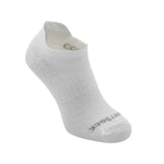 Wrightsock Coolmesh II tab length anti-blister sock in cloud grey color