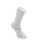 Wrightsock Coolmesh II Crew Anti-Blister sock in pebble grey on white background