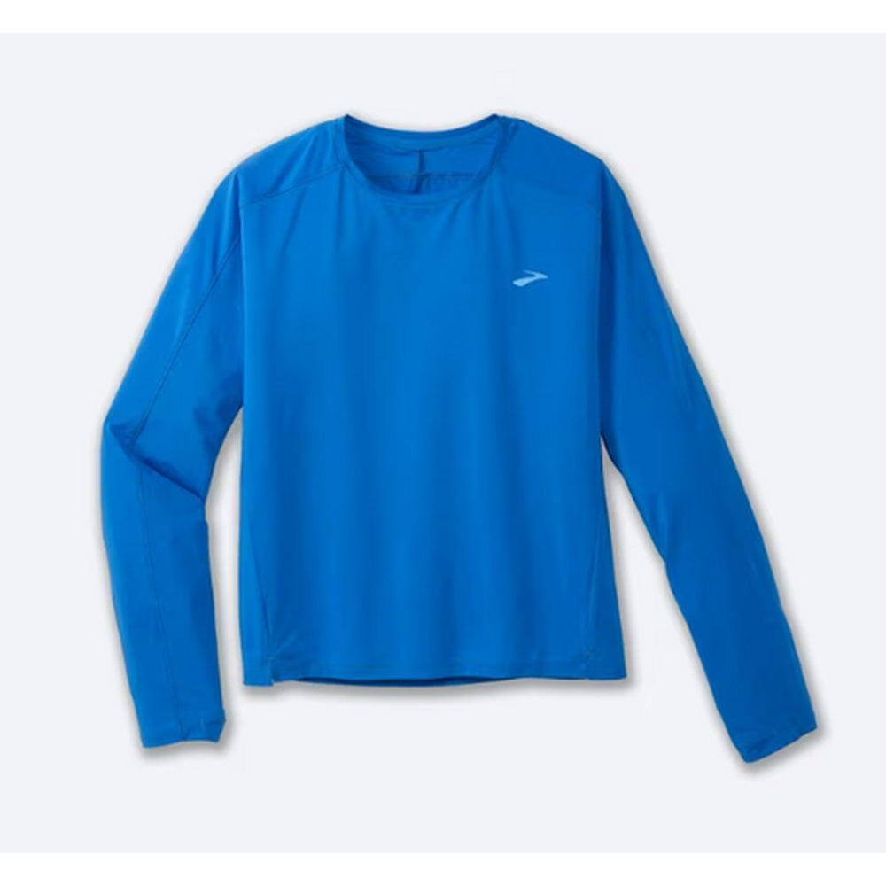 Brooks Sprint Free Long Sleeve 2.0 running shirt in bright azure blue color