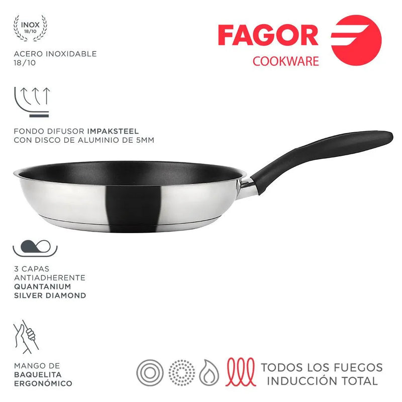 FAGOR Sarten INOXTHERM Ø28