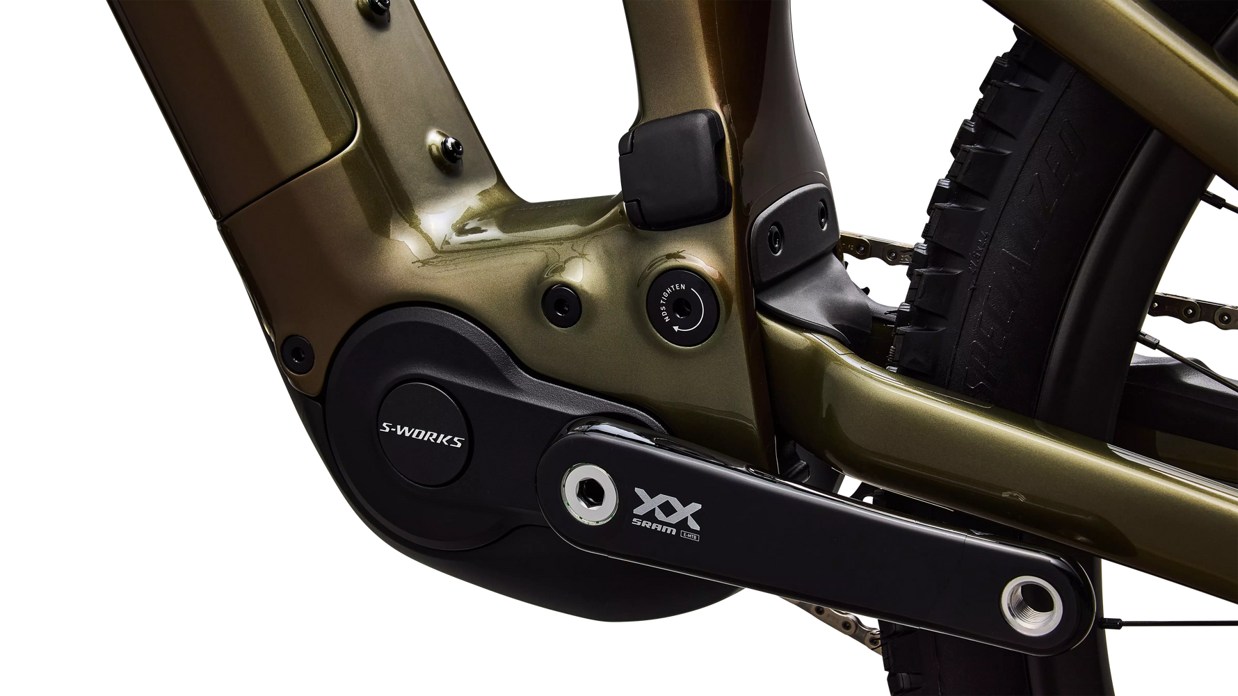 Specialized S-Works Turbo Levo 4 Gloss Laurel Green / Burnt Gold / Chrome S4