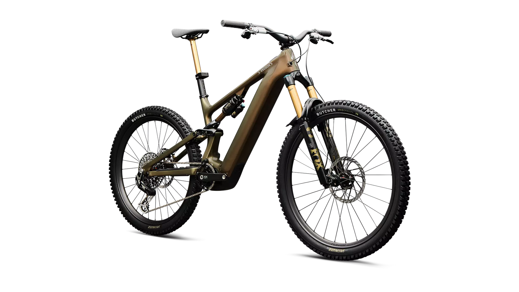 Specialized S-Works Turbo Levo 4 Gloss Laurel Green / Burnt Gold / Chrome S4