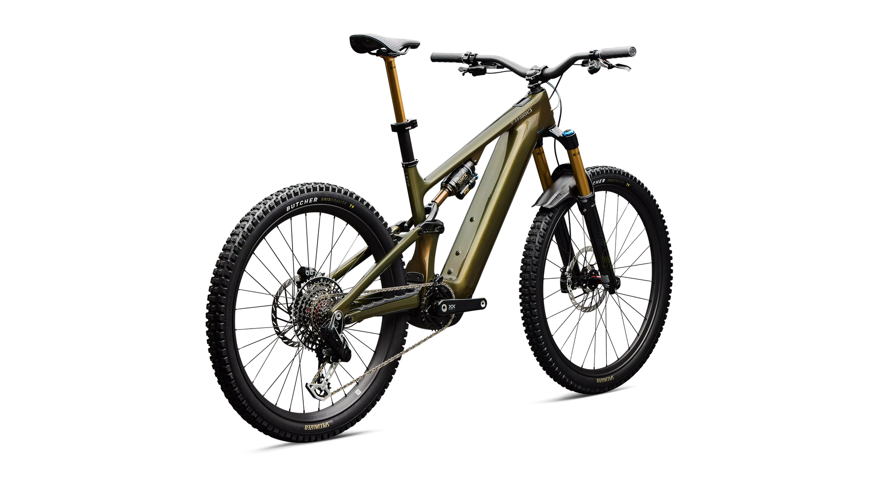 Specialized S-Works Turbo Levo 4 Gloss Laurel Green / Burnt Gold / Chrome S4