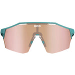 KOO Alibi cycling sunglasses in harbor blue matt with rose gold mirrored lenses