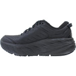 HOKA Bondi SR men's running shoe in all-black colorway, lateral side view