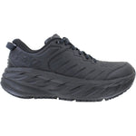 HOKA Bondi SR men's running shoe in all-black colorway, lateral side view