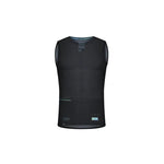 Gobik men's black sleeveless mesh base layer with textured fabric