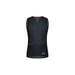 Gobik women's black mesh base layer sleeveless cycling top with red trim