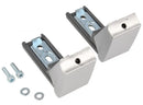 Kit di 2 cerniere per maniglie per porte frigorifero Liebherr Inox