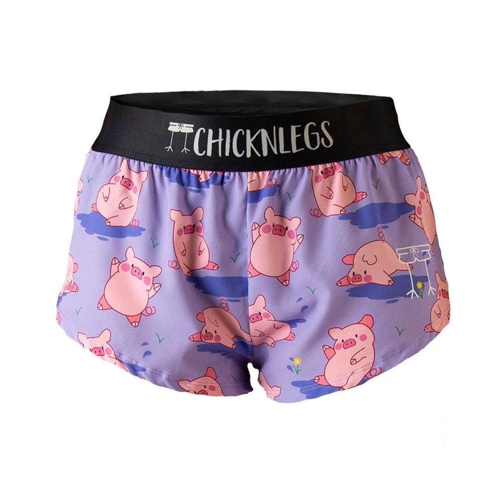 Chicknlegs Women's Piggies 1.5" Split Shorts - XS