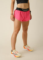 Chicknlegs Women's Neon Pink 1.5" Split Shorts - M