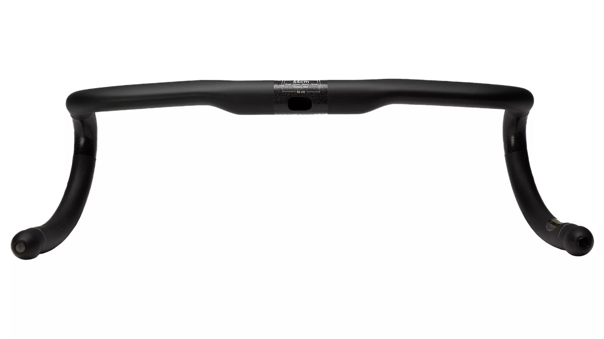 ENVE Compact Drop 420mm road bike handlebar in matte black on white background