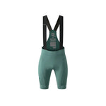 Gobik Matt Women's Bibshort in sage green with black shoulder straps