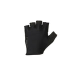 Black fingerless cycling glove with padded palm and ALMSTHRE branding
