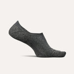 Feetures Elite Light Cushion invisible no-show sock in charcoal gray