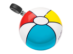 Electra bicycle bell with colorful beachball pattern design featuring red, yellow, blue panels