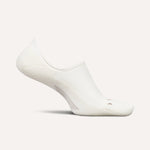 Feetures Elite Light Cushion Invisible no-show sock in ice white color
