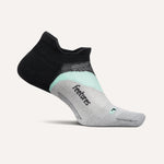 Feetures Elite Light Cushion No-Show Tab sock in Mint Chip colorway, studio shot