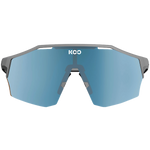 KOO Alibi cycling sunglasses in grey matt frame with blue mirrored lenses