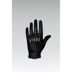 Gobik Eagle unisex long finger cycling glove in black darkness colorway, palm view