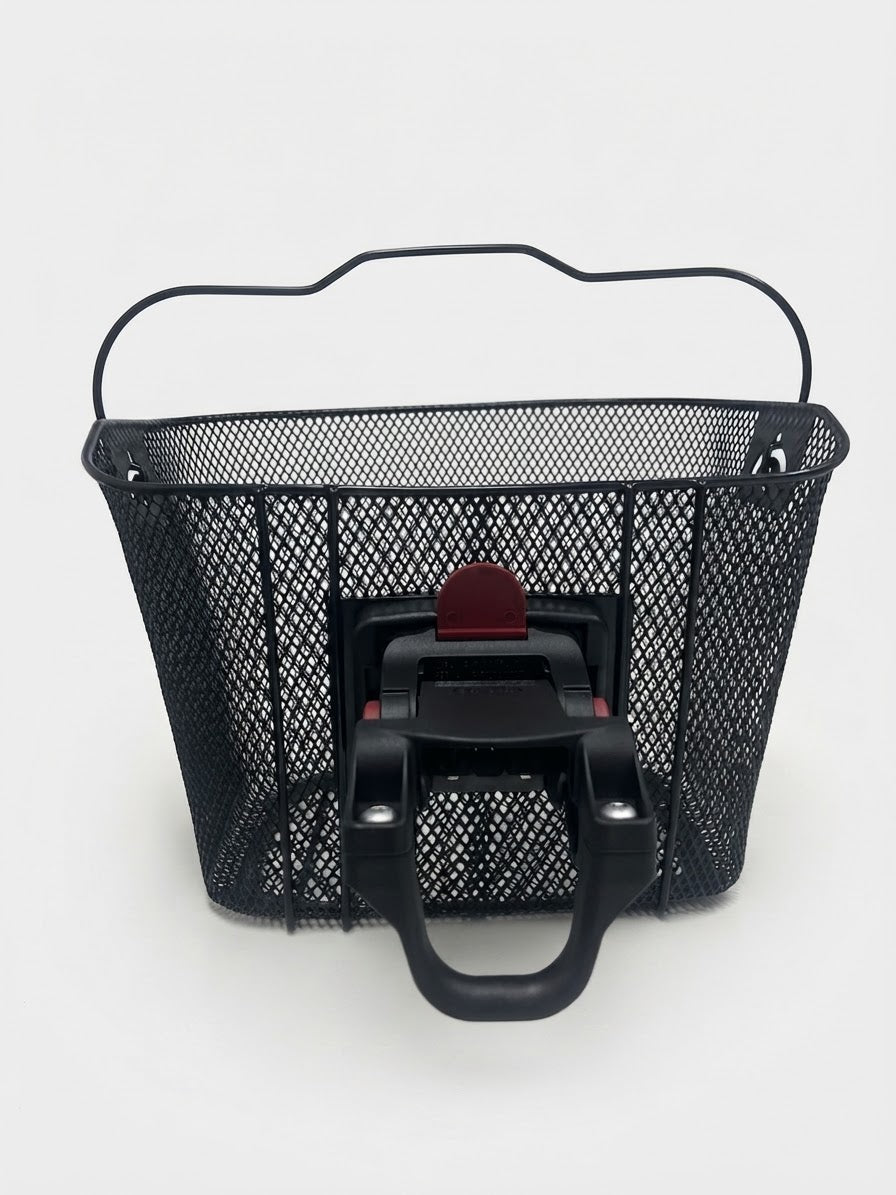 Ven2 Black Metal Bike Basket – Durable Bicycle Front Basket