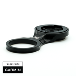 K-EDGE gun metal stem mount for Garmin devices with fixed position design