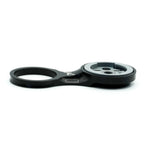 K-Edge black fixed stem mount with dual circular mounting points and connecting bridge