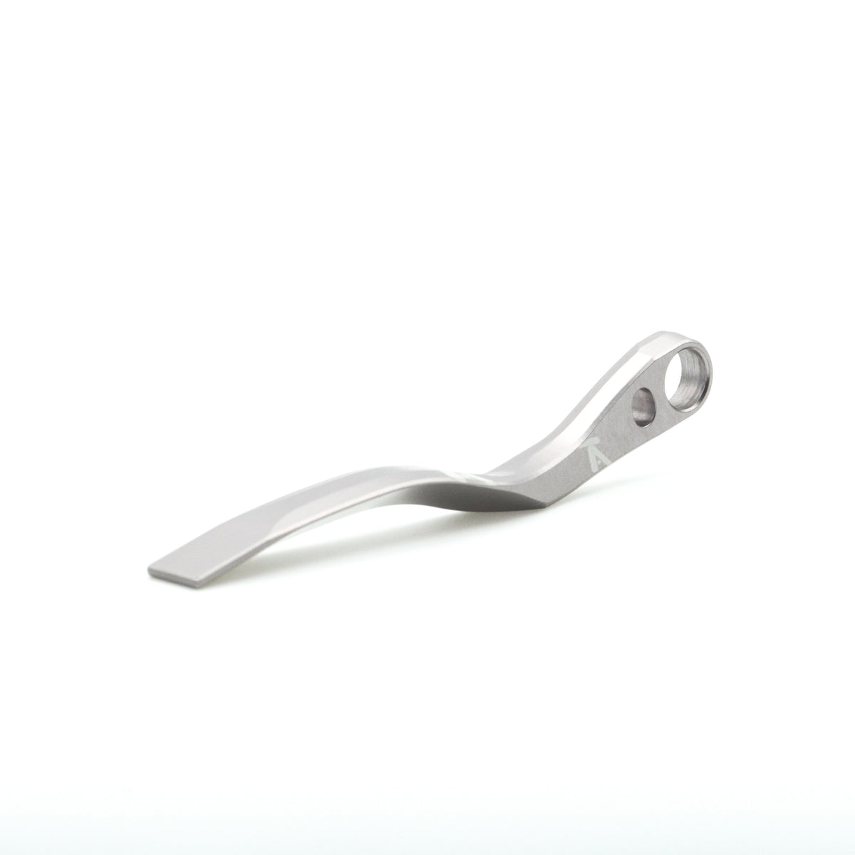 K-EDGE Pro Road Braze-on Chain Catcher in silver brushed aluminum finish