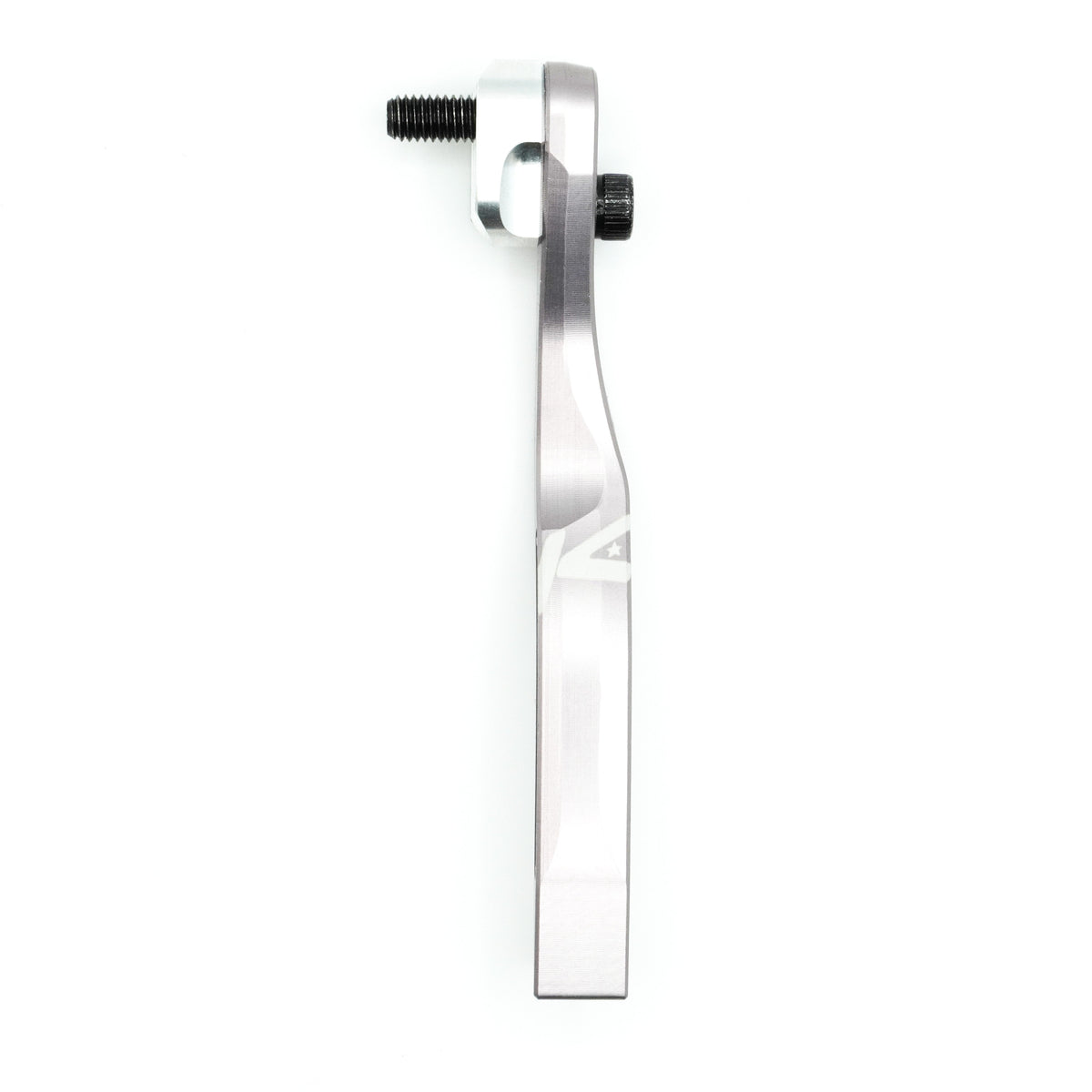 K-EDGE Pro Road Braze-on Chain Catcher in polished silver aluminum finish