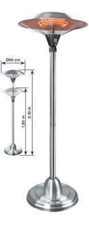 LACOR riscaldatore da terra Inox terrazze 69410