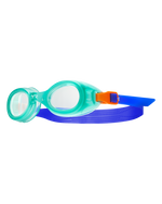 TYR Aqua Blaze kids swimming goggles with clear lenses and blue strap