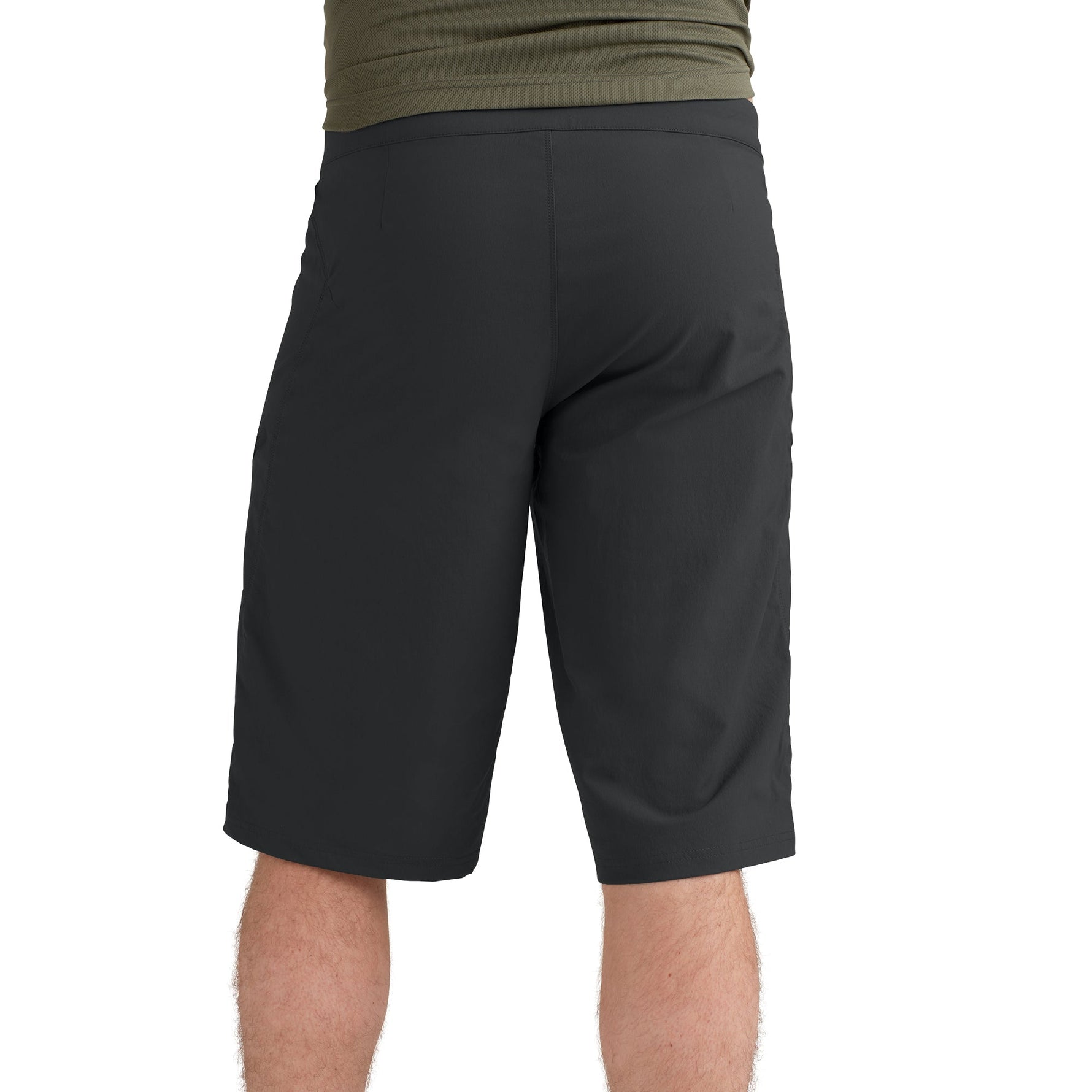 Dakine Vectra black shorts on male model against clean white background
