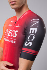 Gobik Odyssey cycling jersey in INEOS GRENADIERS team colors with gradient design