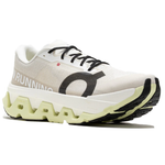 On Running Cloudmonster 3 Hyper sneaker in Ivory and Flurry colorway on white background