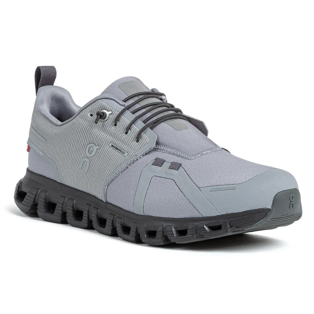 On Cloud 6 men's running shoe in wolf grey with black sole