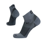 OS1st FS4 Plantar Fasciitis Quarter Crew Socks in Grey with compression zones