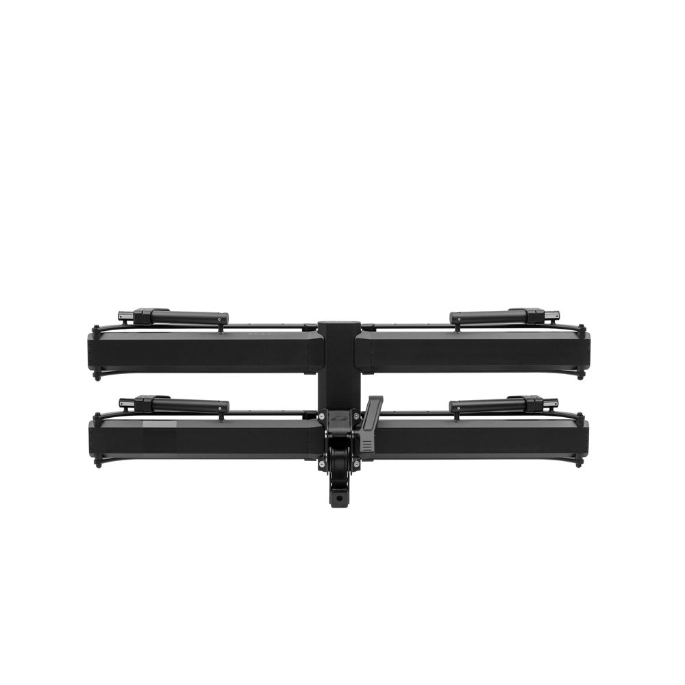 Kuat Piston Pro black 2-bike hitch mount rack on white background