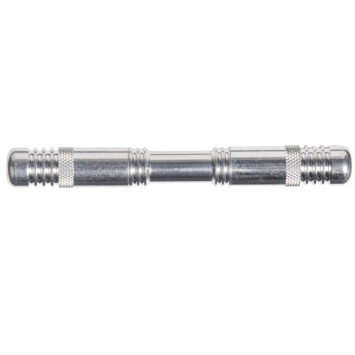 Dynaplug Racer Pro tubeless tire repair tool in polished silver with knurled grips