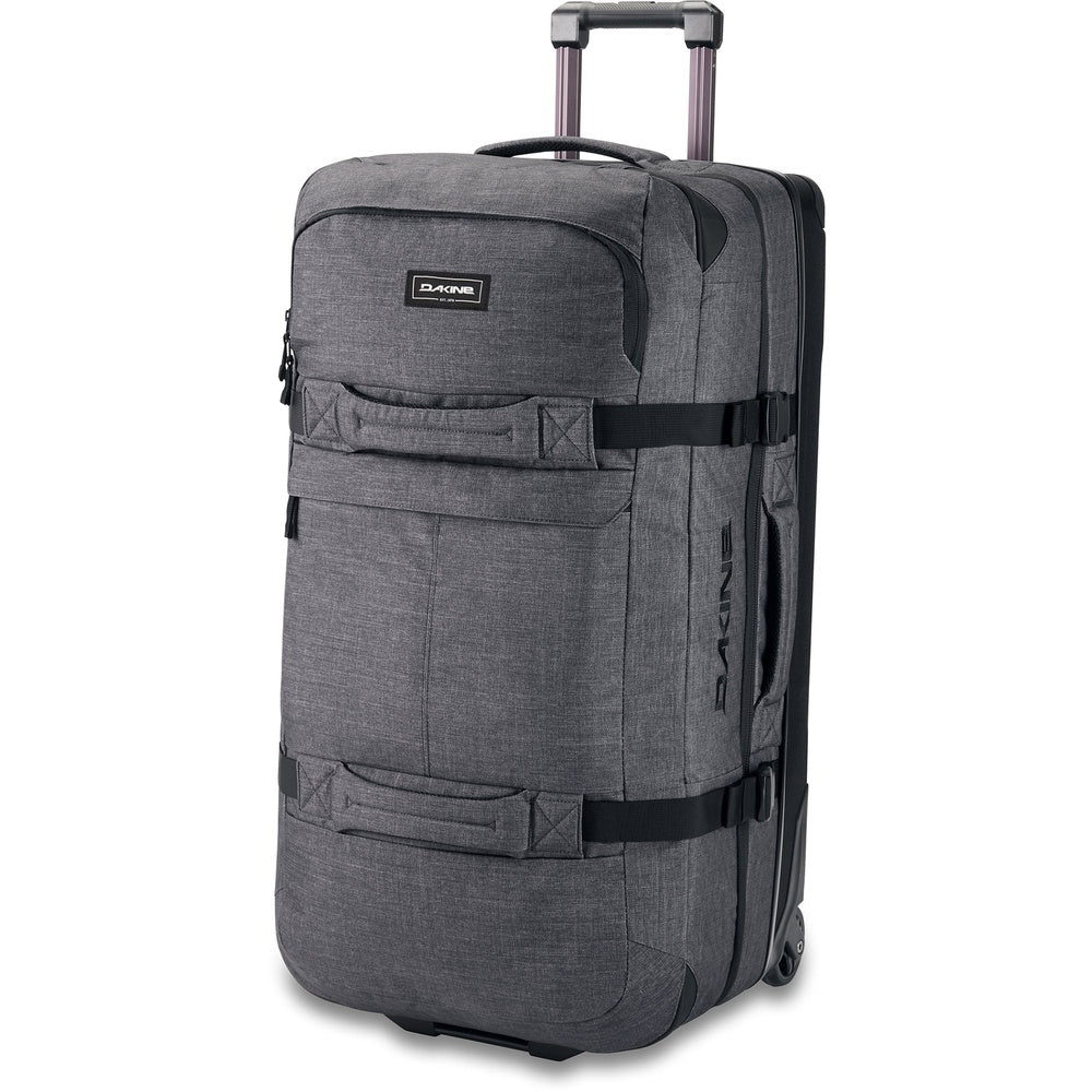 DAKINE Split Roller wheeled luggage bag in carbon gray with telescoping handle