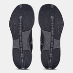 On Cloudsurfer Next men's running shoes outsole view showing traction pattern in black eclipse
