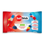 SaltStick Sour Pop Rocket Energy Gummies single packet, 1.41oz red and blue packaging